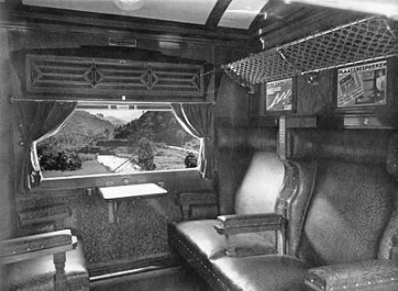 Interior kereta kelas I