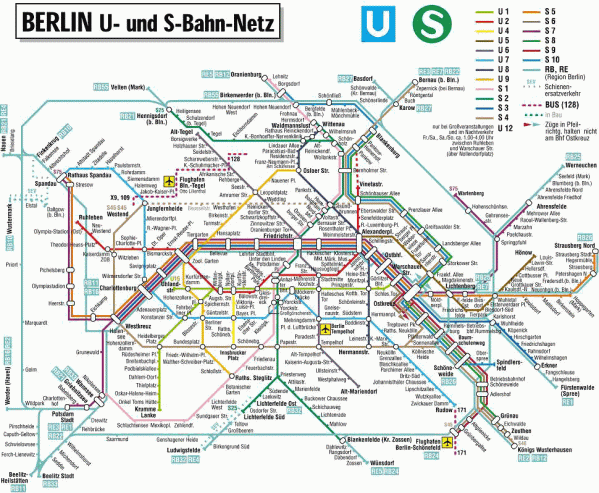 Jika sarana transportasi dapat diandalkan dan menjangkau seluruh kebutuhan masyarakat sudah tentu secara otomatis masyarakat meninggalkan kendaraan pribadinya dan menggunakan transportasi publik. Tampak peta banyaknya rute kereta perkotaan S-Bahn(trem/LRT) dan U-Bahn(subway) di Berlin-Jerman.